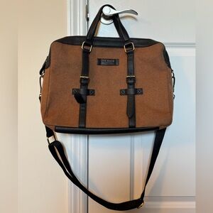 Ted Baker London Cabble Briefcase Tobacco Leather